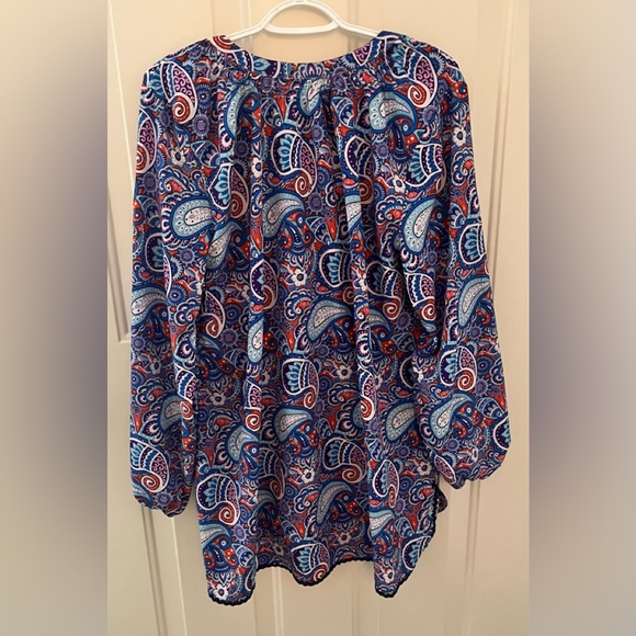 Simply Southern XL Paisley Tunic Top Long Sleeves - Picture 1 of 3